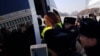 Kazakhstan - Almaty. Police detaining protesting people. 1 March 2020